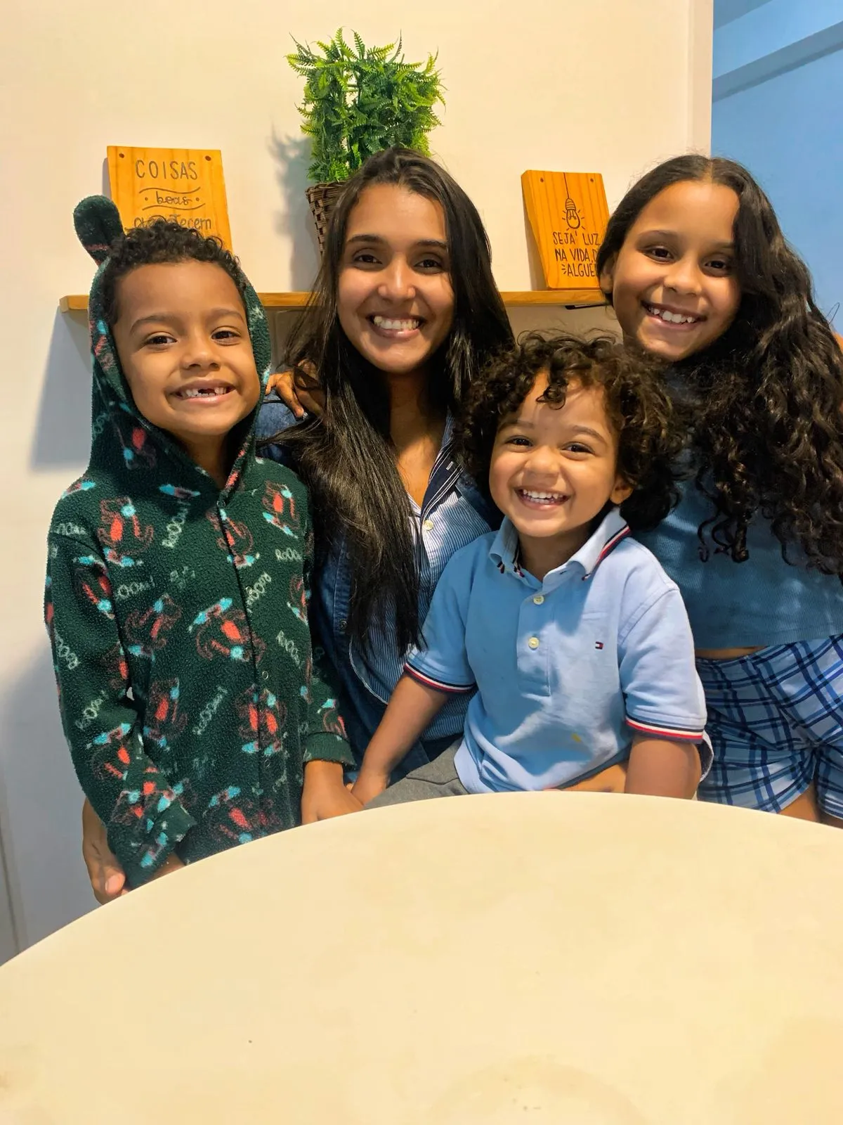 Ana Paula Barros e família
