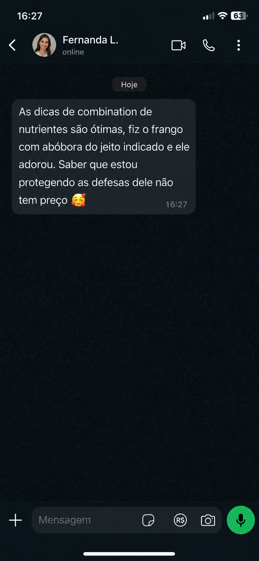 Depoimento de mãe 3
